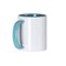 11oz Sublimation Mugs with Colored Handles & Interiors | Tazas para Sublimar, Bulk Mugs for Custom Designs & Branding | White Mugs Set of 12 or Case of 36